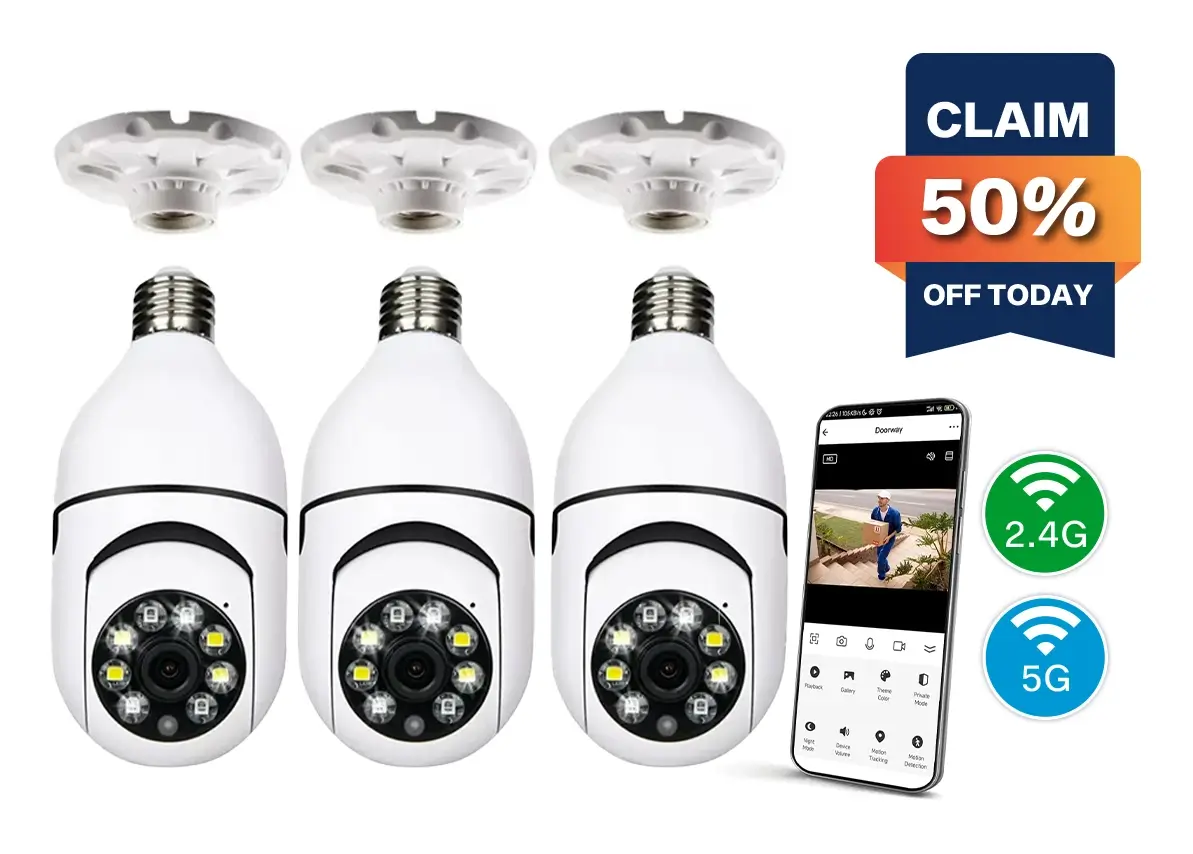 Light Socket Security Camera