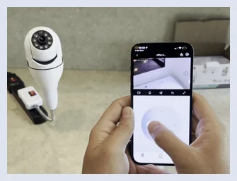 Light Socket Security Camera